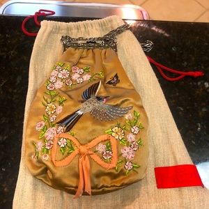 VINTAGE Valentino Garavani Embroidered Pochette